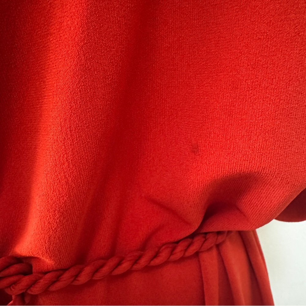 Lanvin Red Dress with Rope Belt - Picture 5 of 7